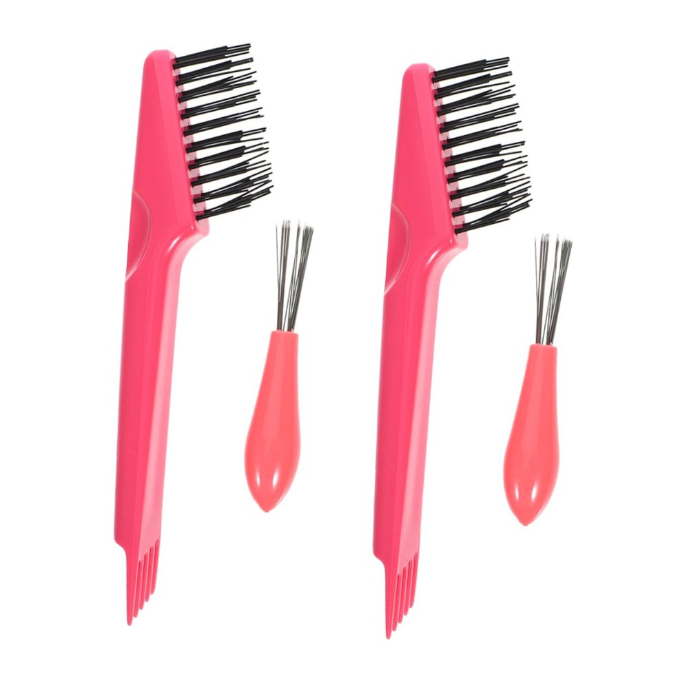 TOBBOMEY 1set Hair Brush Cleaner Tool Hair Cleaning Brushes for Salon and Home Use Effectively Removes and Combs Lightweight and Easy to Clean