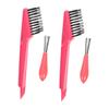 TOBBOMEY 1set Hair Brush Cleaner Tool Hair Cleaning Brushes for Salon and Home Use Effectively Removes and Combs Lightweight and Easy to Clean view 1