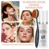 2PCS Color Changing Foundation Makeup Set, Full Coverage Liquid Makeup Foundation with Brush, Moisturizing Oil Control Foundation Color Changing Makeup, Waterproof Matte Concealer with Makeup Sponge view 2