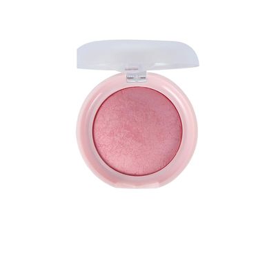 1 PC Multi Purpose Baked Powder Blush Makeup Blusher, Facial Contour Blusher, Low Color Saturation Matte Nude Pink Purple Makeup Blusher, 6.2g (001#, 6.2g)