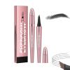 2Pcs Magic Eyebrow Pencil, 4-Tipped 3D Waterproof Microblading Eyebrow Pencil Contouring Pen, Waterproof Microblading Eyebrow Pen, Long-Lasting Fine Stroke Microblading Eyebrow Pen (Black) view 1