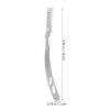 SOESFOUFU Manual Scraper Razor Vintage Shaver Beard Sideburns Eyebrow Hairdressing Full Steel Portable view 3