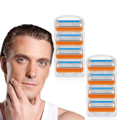 8 Pcs Mens Cartridge Shaving Razor Blade Refills