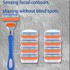 8 Pcs Mens Cartridge Shaving Razor Blade Refills view 4