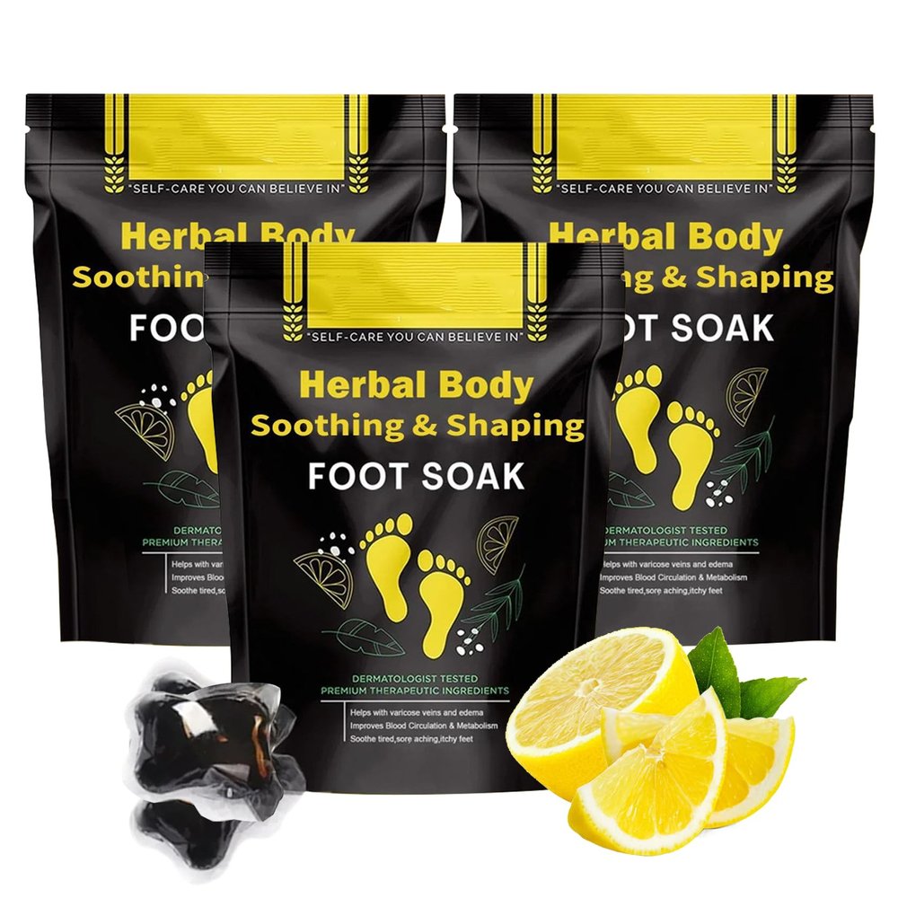 15PCS Herbal Foot Soak Beads, Body Detox Shaping Cleansing Foot Soak Beads for Soothing and Relaxing, Long Lasting, Portable, Daily Home Foot Massage Beads for Men and Women3 Pack/15PCS