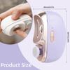 3 in 1 Automatic Electric Nail Clipper with Polishing, Electric Nail Clipper Electric Nail Trimmer with 2 Adjustable Speeds, Nail Cutter Automatic Nail Clipper with Light, for Seniors & Kids (Pink) view 2