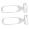 WOONEKY 2pcs Manual Body Hair Trimmer for Women Safe Armpit Leg Hair Remover Gentle Shaving Tool for for Shower Use Gray view 1