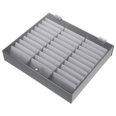 ASAKKURA 33grids Nail Display Storage Box Nail Tip Organizer Art Storage Press Holder