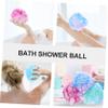 ASAKKURA 3pcs Gradient Bath Loofah Exfoliating Body Scrubber for Women Soft Pe Material Back Cleaning Bath Accessories for Relaxing Shower view 2
