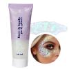 BTSEURY Body Glitter, 2Pcs Body Glitter Versatile, 50ml Large Capacity Safe Easy Cleaning Face Glitter Gel for Christmas (06 White) view 2