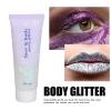 BTSEURY Body Glitter, 2Pcs Body Glitter Versatile, 50ml Large Capacity Safe Easy Cleaning Face Glitter Gel for Christmas (06 White) view 4