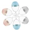 ASAKKURA 6pcs Makeup Sponge Holder Powder Puff Case Travel Beauty Egg Storage Box Makeup Cases Compact Easy to Carry view 1