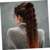 FOMIYES Curly Ponytail Hair Extension for Women Elastic Drawstring Synthetic Fibers African-inspired Curls for Daily Wear and Special Events view 4