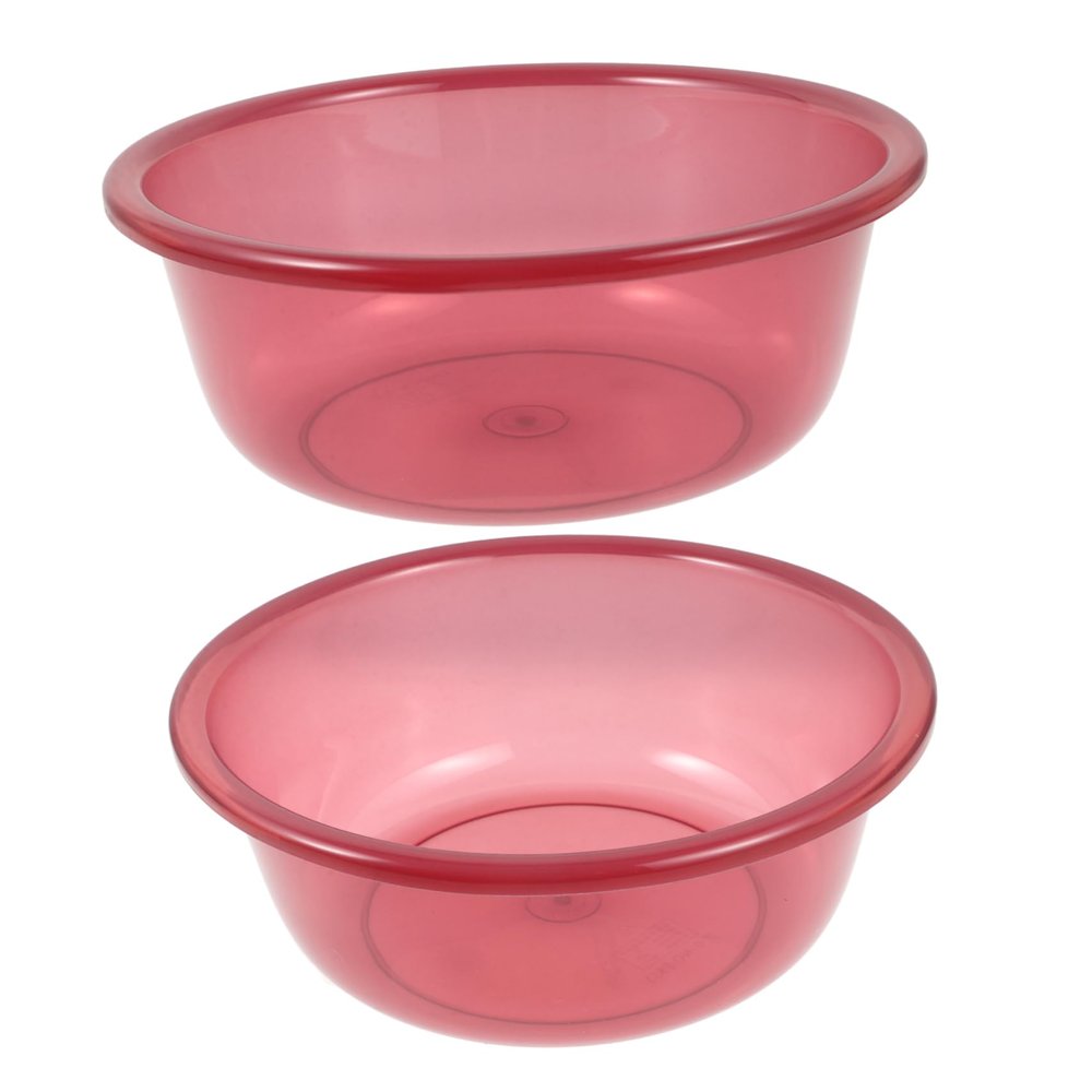 ASAKKURA 2pcs Plastic Thicken Wash Basin Face Cleansing Foot Wash Large Capacity for Bathroom Salon