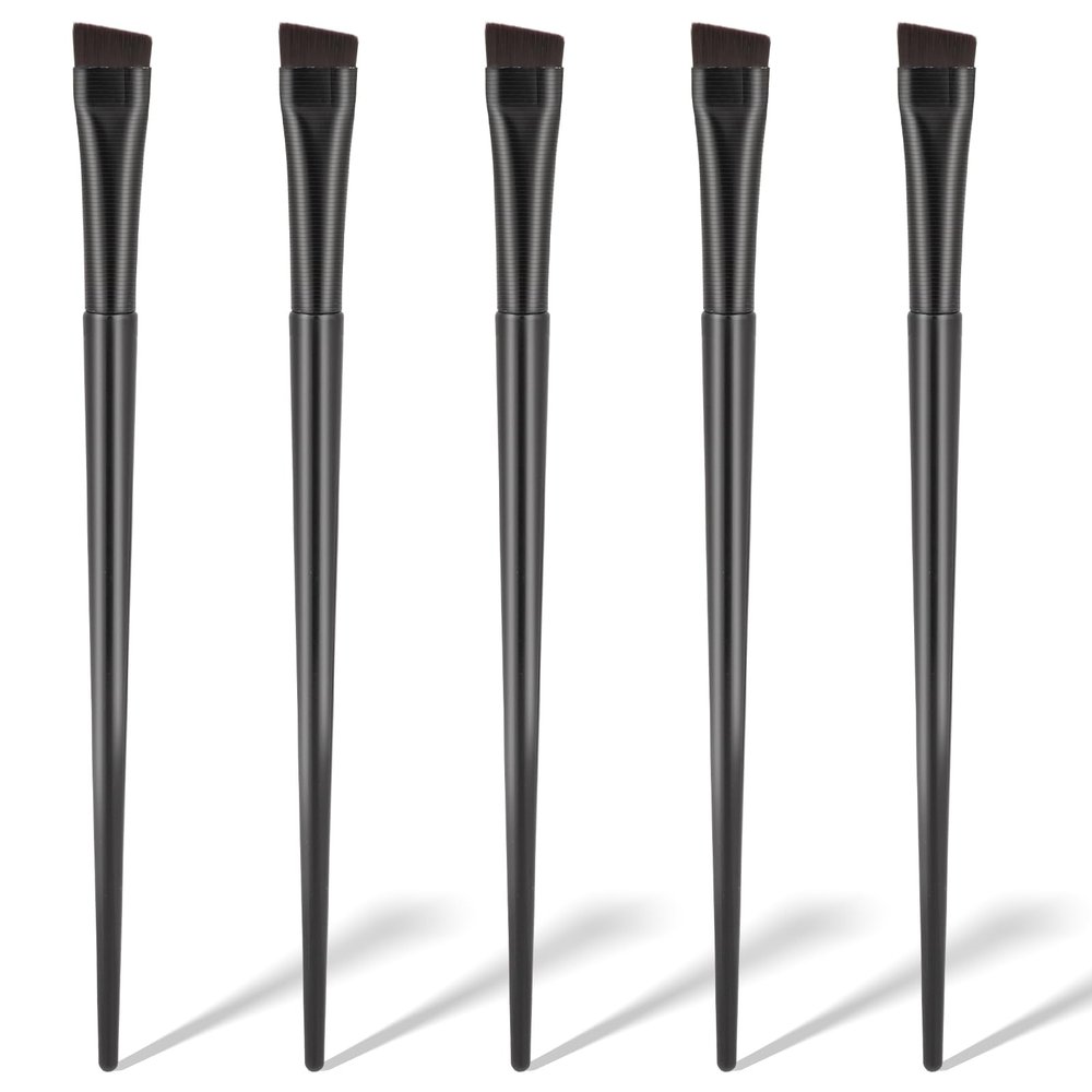 50 Pcs Eyebrow Tint Brushes Angled Eyeliner Brushes Eyebrow Brush Applicator, Ultra Thin Angled Eyeliner Eyeshadow Makeup Brush Applicator