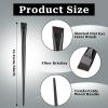 50 Pcs Eyebrow Tint Brushes Angled Eyeliner Brushes Eyebrow Brush Applicator, Ultra Thin Angled Eyeliner Eyeshadow Makeup Brush Applicator view 2