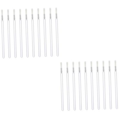 MERRYHAPY 100pcs Disposable Lip Liner Brushes Nylon Bristles for Makeup Application White for Professional and Personal Use