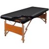 KIDOACOW Leather Massage Table Cover Protector Wipeable Massage Table Cover Fitted Replacement Sheet Covers for Massage Bed/Spa Bed/Lash Beds, Fits 28-32" Wide (Black, 1Pcs) view 1