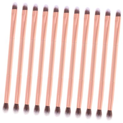 ASAKKURA 24pcs Double-ended Makeup Brushes for Eye Shadow Nose Contouring and Highlighting Comfortable Grip Versatile for Home Tube Design