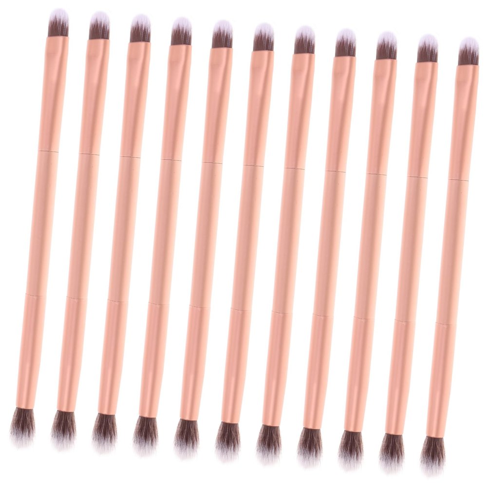 ASAKKURA 24pcs Double-ended Makeup Brushes for Eye Shadow Nose Contouring and Highlighting Comfortable Grip Versatile for Home Tube Design