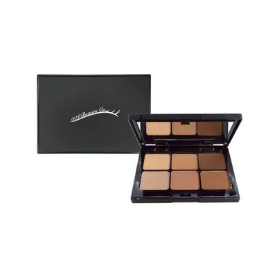 504 Beauty Company Eyeshadow Palette - 6 Shades, Paraben & Talc Free, Vegan, Luminous Finish, Palette, Eye Shadow (Caramel Kiss)