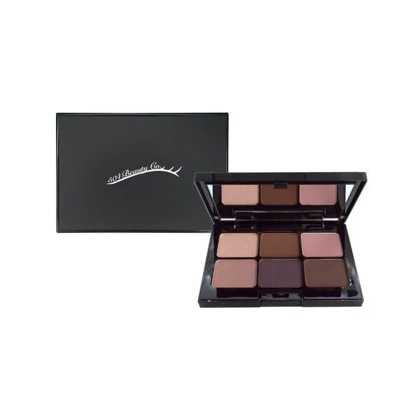 504 Beauty Company Eyeshadow Palette - 6 Shades, Paraben & Talc Free, Vegan, Luminous Finish, Palette, Eye Shadow (Sweet Almond)
