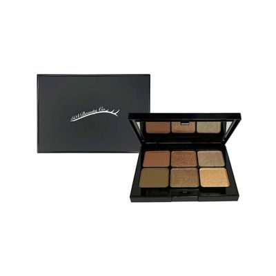 504 Beauty Company Eyeshadow Palette - 6 Shades, Paraben & Talc Free, Vegan, Luminous Finish, Palette, Eye Shadow (Shimmy)