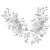 Baluue 2pcs Rhinestone Bridal Hair Comb Sparkly Hair Accessories for Brides and Bridesmaids Elegant Water-resistant Side Combs for Wedding Styles Intricate Handmade Design view 1