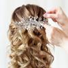 Baluue 2pcs Rhinestone Bridal Hair Comb Sparkly Hair Accessories for Brides and Bridesmaids Elegant Water-resistant Side Combs for Wedding Styles Intricate Handmade Design view 4