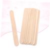 SOESFOUFU 100pcs Cosmetic Scraper Set Unhairing Tool Tongue Depressor for Beauty Care Premium Spatula for Makeup Application and Oral Hygiene Light Yellow view 2