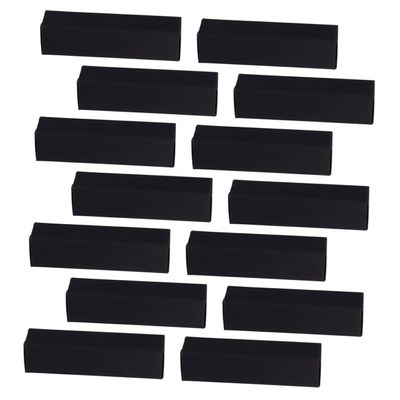 Hohopeti 50pcs Black Lipstick Cases Elegant Lip Gloss Wrapping Boxes Paper Perfume Holders for Cosmetics for Beauty