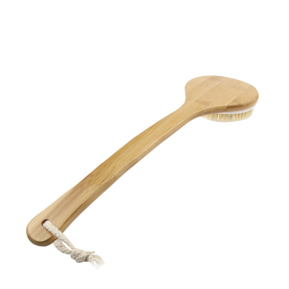 BCOATH 1pc Bristle Shower Brush Handle Soft Body Exfoliator for Deep Cleansing and Back Massage for Men and Women Handle s