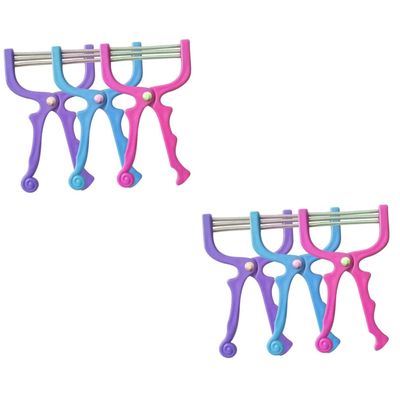Outanaya 6pcs Facial Hair Epilators Painless Spring Facial Hair Removal Tool for Women Men for Upper Lip Chin and Cheeks Portable and Easy to Use