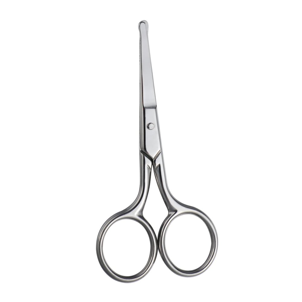 WOONEKY Multi-purpose Eyebrow Nose Hair Scissors Round Tip Safety Scissors for Hair Face Shaver