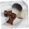 IWOWHERO Travel Shaving Brush for Men Beard Brush Beard Cleaning Brush Styling Beard Brush Shaving Brush Made of Material Skin-friendly Facial Brush view 3