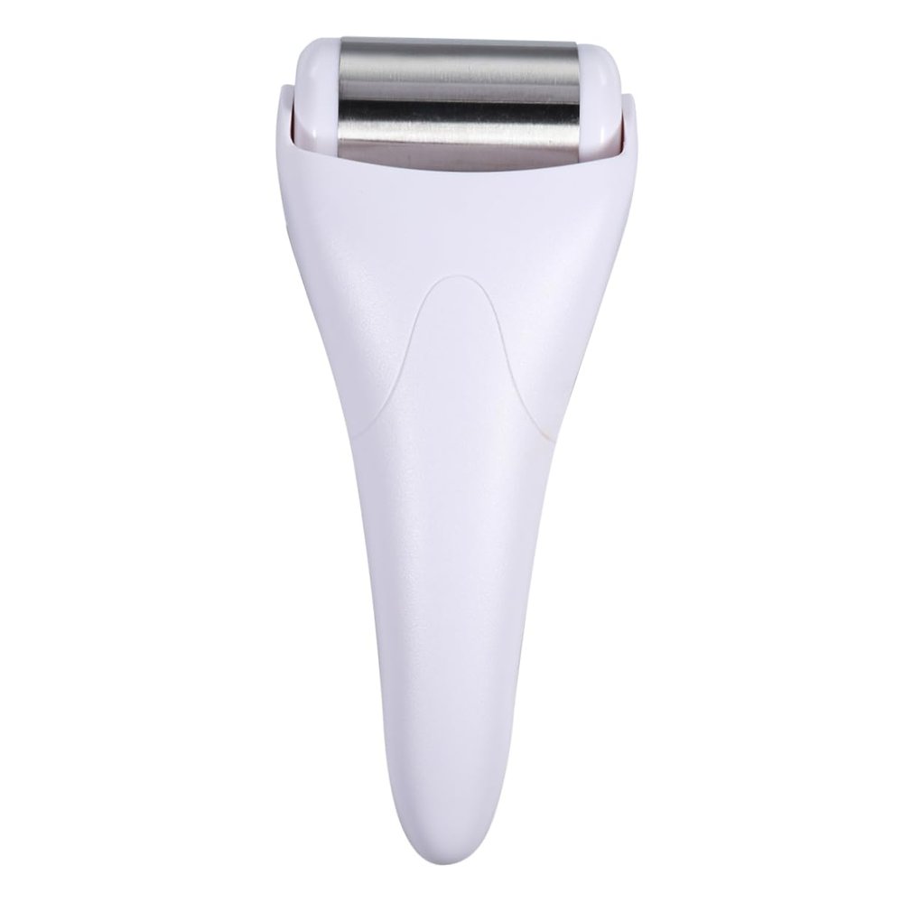 WOONEKY Facial Skin Care Tool White Ice Roller Massager for Wrinkle Prevention