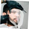OSOLADY Salon Face Cover Mask Haircut Protection Shield with Panel for Hairdressing and Barber Shops Prevents Hairspray Splash Comfortable view 4
