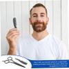 SOESFOUFU 3pcs Professional Beard Scissors Set Comb Hair Clipper Mustache Eyebrow Trimmer for Barbershop Home view 2