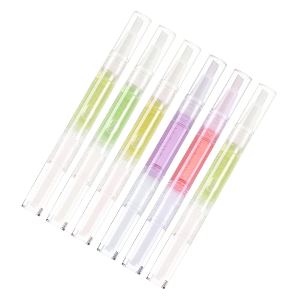 SOESFOUFU 6pcs Fingering Oil Nutrition Pens Nourishing Cuticle Oil for Nail -friendly