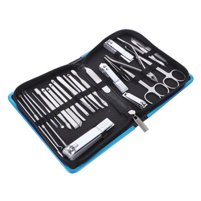 Healeved 26pcs Manicure Pedicure Tool Kit for Home Travel Compact Grooming Set with Nail Clippers Cuticle Nippers Scissors Family Friends