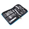 Healeved 26pcs Manicure Pedicure Tool Kit for Home Travel Compact Grooming Set with Nail Clippers Cuticle Nippers Scissors Family Friends view 1