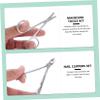 Healeved 26pcs Manicure Pedicure Tool Kit for Home Travel Compact Grooming Set with Nail Clippers Cuticle Nippers Scissors Family Friends view 3