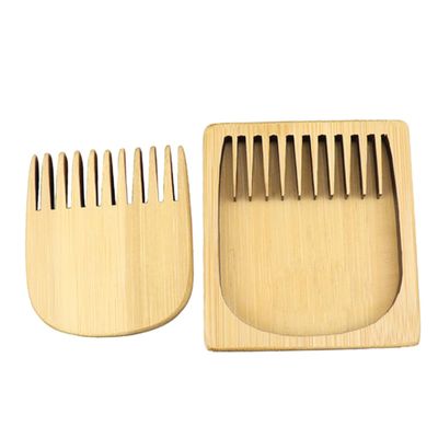 Healeved Beard Comb Brush Soft Bristle for Men Mustache Comb Wooden Tool Male Supply Static