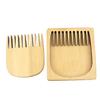 Healeved Beard Comb Brush Soft Bristle for Men Mustache Comb Wooden Tool Male Supply Static view 1