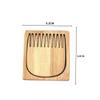 Healeved Beard Comb Brush Soft Bristle for Men Mustache Comb Wooden Tool Male Supply Static view 2
