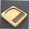 Healeved Beard Comb Brush Soft Bristle for Men Mustache Comb Wooden Tool Male Supply Static view 3
