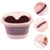 IWOWHERO 1pc Portable Folding Foot Soaking Basin Multi-use Foot Bath for Relaxation for Bathrooms Living Rooms Easy to Clean Space-saving Design view 2