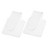 SOESFOUFU 2pcs Handheld Acrylic Makeup Mixing Palette Cosmetic Mixing Tray for Foundations Lipsticks and Nail Art Blending view 1