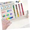 SOESFOUFU 2pcs Handheld Acrylic Makeup Mixing Palette Cosmetic Mixing Tray for Foundations Lipsticks and Nail Art Blending view 3