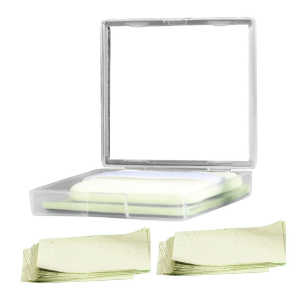 BIUDECO 1 Set Green Tea Facial Oil Absorbing Paper Blotting Sheets for Oily Skin Face Oil Remover Oil Absorbent Pads Universal Fit